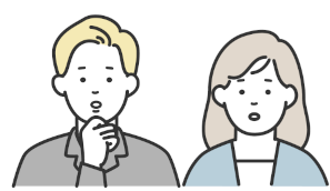 困っている人のイラスト