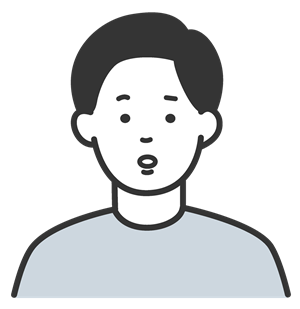 悩んでいる顔